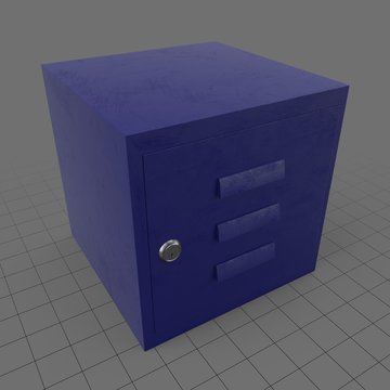 Closed modular box locker