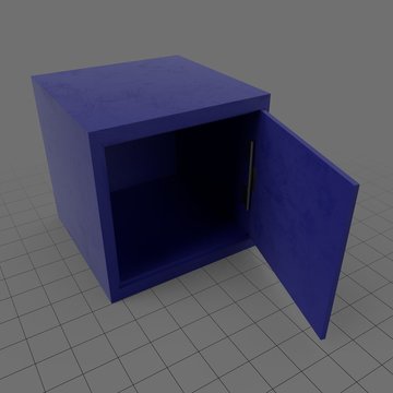 Open modular box locker