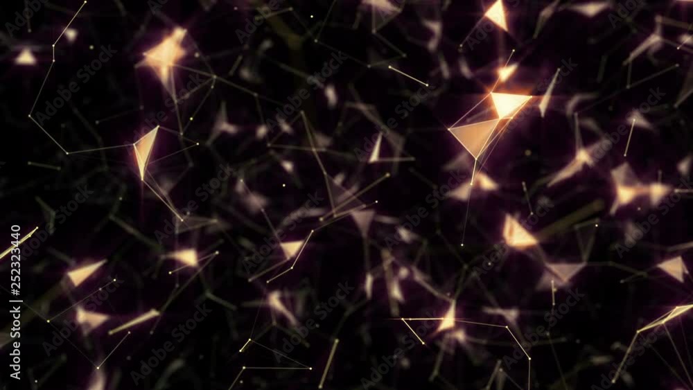 Poster web of communications. blurred background.gold light rays and stars. computer generated seamless loo