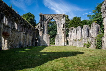 Netley Abbey, a ruined 13th century medieval monastery, near Southampton, Hampshire, England, UK