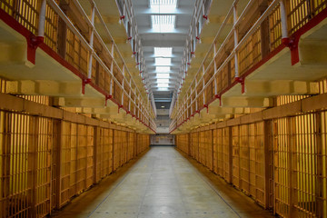 Inside Empty Alcatraz Cell Block