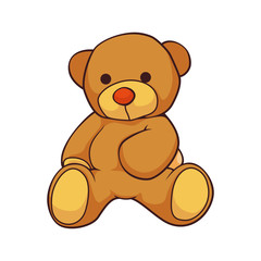 Bear Doll Cartoon Vector