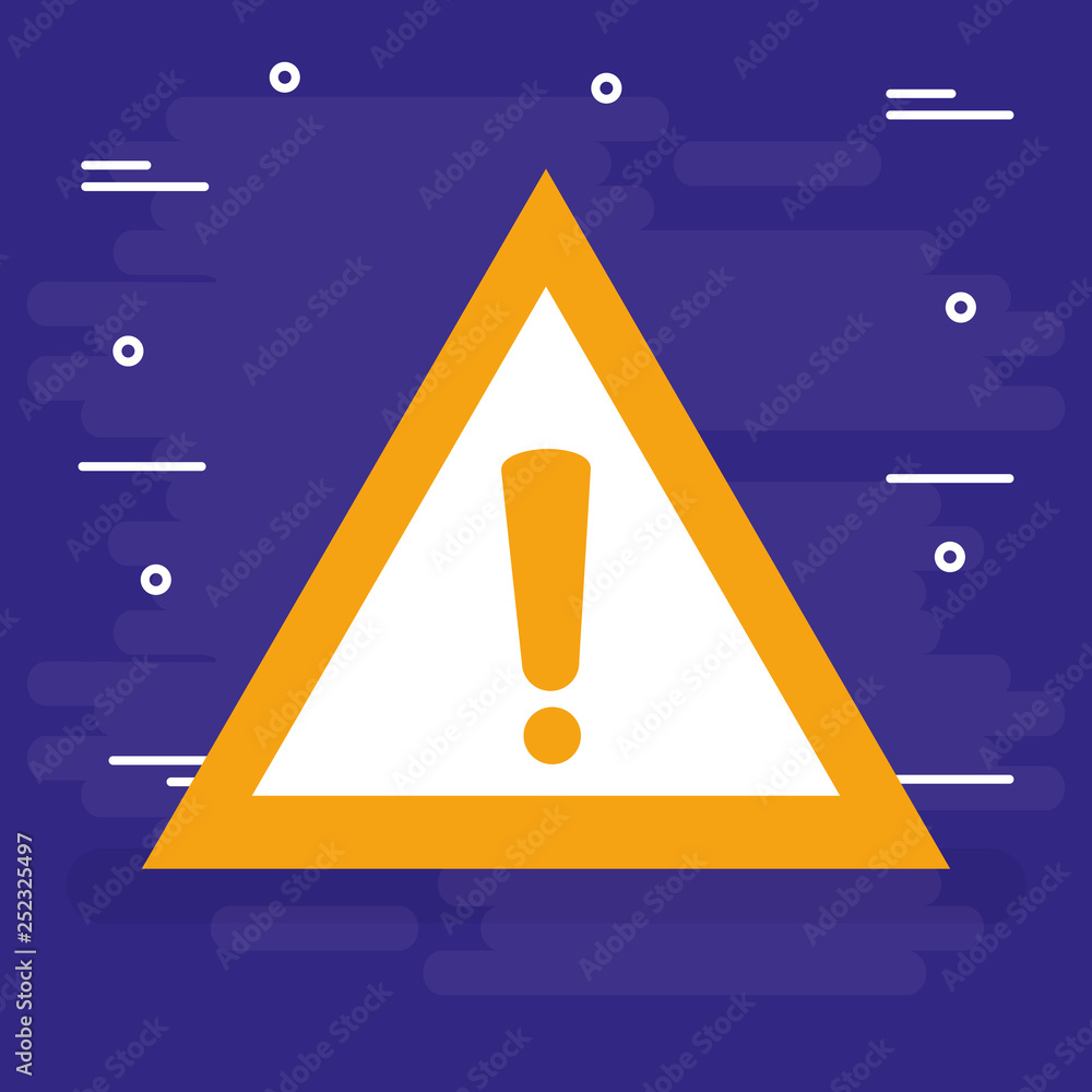 Poster alert symbol isolated icon