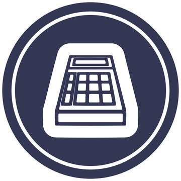 recommend clip art: math calculator circular icon
