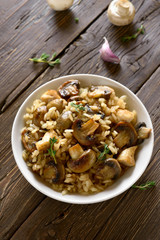 Risotto with mushrooms