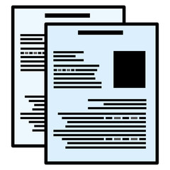 paper document isolated icon