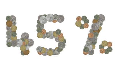 45 percent with old coins