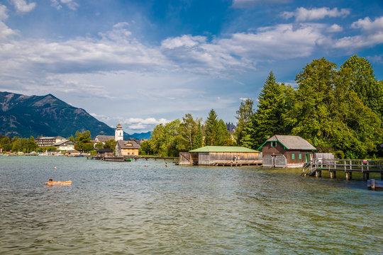 Strobl am Wolfgangsee, Salzkammergut, Austria