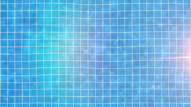 Bright Blue Tiled Pool with Nice Caustics 