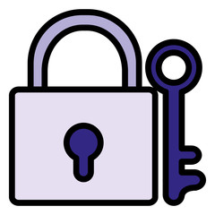 safe secure padlock icon