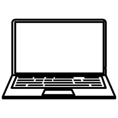 laptop computer isolated icon