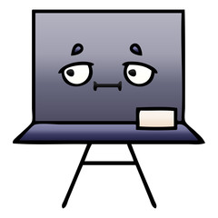 gradient shaded cartoon chalkboard