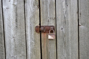 Vintage door from old boards.