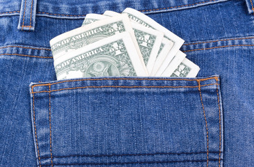 dollar in pocket