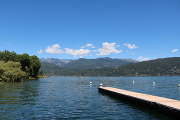 Obraz premium Holidays in Baveno at Lake Maggiore, Piedmont Italy