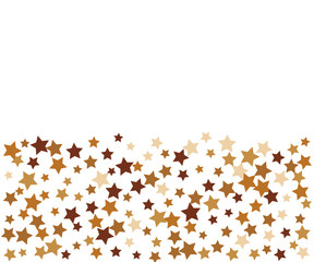 Golden Stars Confetti Banner