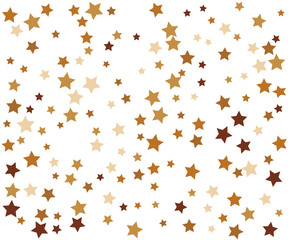 Golden Stars Confetti Banner
