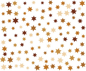 Golden Stars Confetti Banner