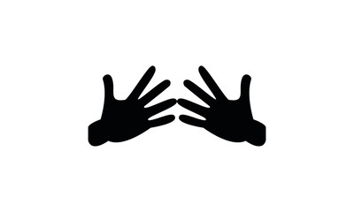 Two hands vector