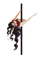  woman pole dancer