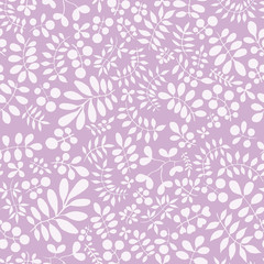 Lilac background with white flowers. Watercolor illustration. Luxury background with sprigs of plants on a purple background. Illustration for printing on fabrics, paper, clothes, things. 