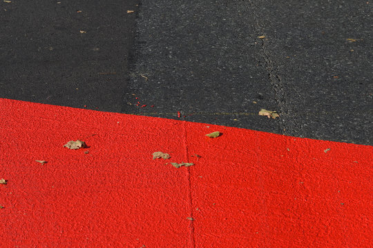 Red Road Marking