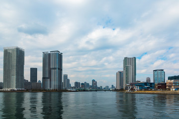 Fototapeta na wymiar (東京都ｰ都市風景)豊洲運河の景観４
