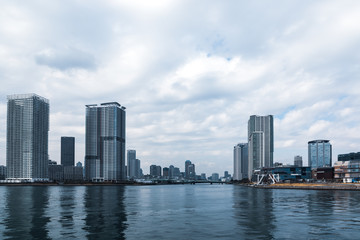 Fototapeta na wymiar (東京都ｰ都市風景)豊洲運河の景観５