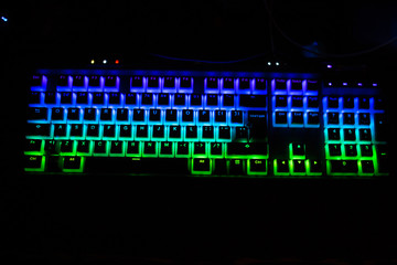 rgb mechanical gaming keyboard pc enthusiast gamer using © filiz