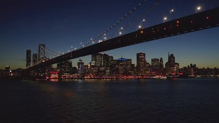 San Francisco downtown buildings skyline aerial