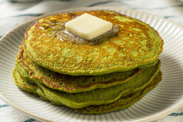 Homemade Matcha Green Tea Pancakes