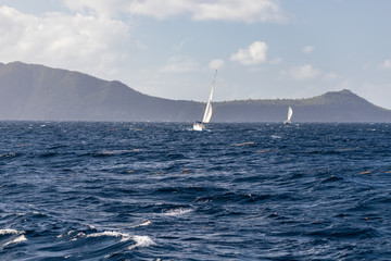  Saint Vincent and the Grenadines, sailboat at sea