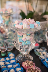 Sweets and decoration on the table - Children's birthday garden theme