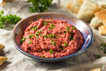 Homemade Red Beet Hummus