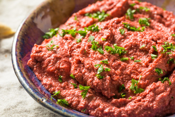 Homemade Red Beet Hummus