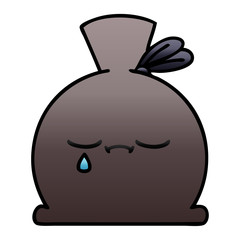 gradient shaded cartoon sack