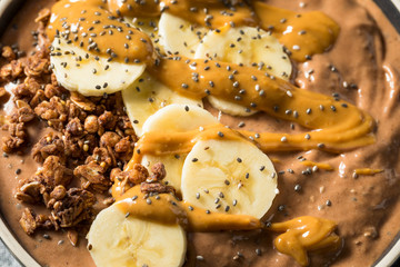 Homemade Chocolate Smoothie Bowl