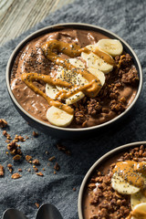 Homemade Chocolate Smoothie Bowl