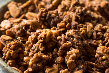 Homemade Chocolate Granola in a Bowl
