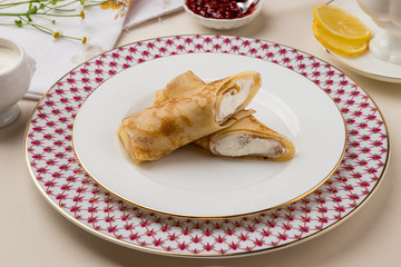 Pancake with cottage cheese