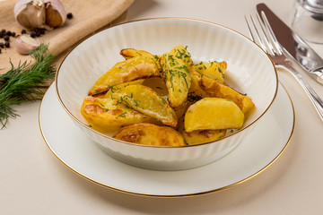 The potatoes wedges