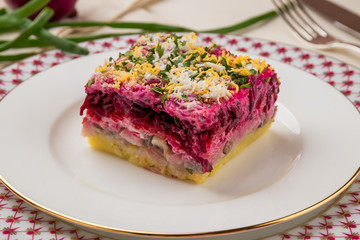 salad herring under fur coat
