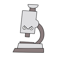 cute cartoon microscope
