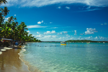 Summer Beach Sand Crystal Clear Water Ocean
