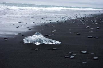 Diamond Beach Iceland Glacier Black Sand Beach Nature Landscape
