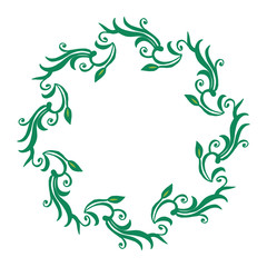 Vector illustration various color flower frames hand drawn