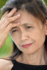 Fototapeta premium Female Senior And Dementia