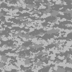 Digital camouflage pattern, seamless camo texture. Abstract pixelated military style background. Easy to edit mosaic vector illustration
