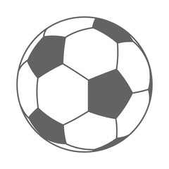 Soccer ball isolated on white background. Vector illustration