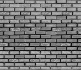 Grey brick wall for texture or background.